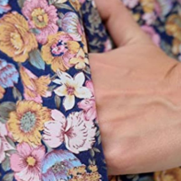 Casual V-Neck Plus Size Summer Boho Swing Wrap Dress with Pockets - Picture 6 of 6